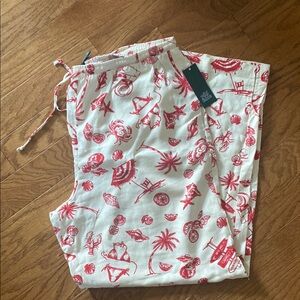NWT Wild Fable Red and White Lounge Pants